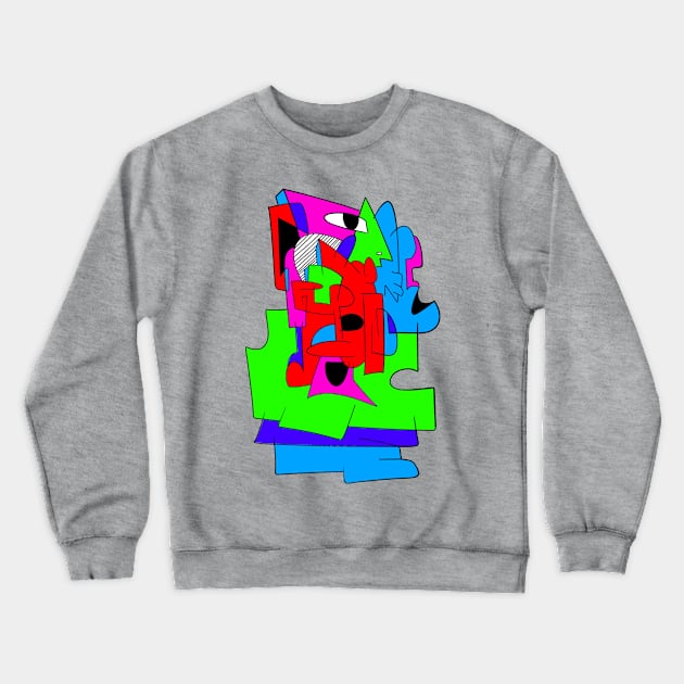 Voodo Mask Crewneck Sweatshirt by albertocarlosmontana